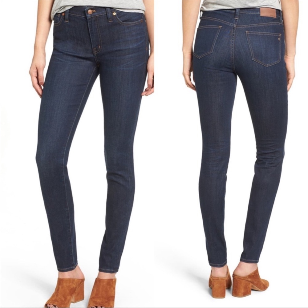 Madewell  9” Inch High rise Skinny Jeans